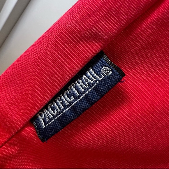 Pacific Trail Red Blue Jacket Coat Jacket Women Size Medium Full Zip Hood - Picture 11 of 13